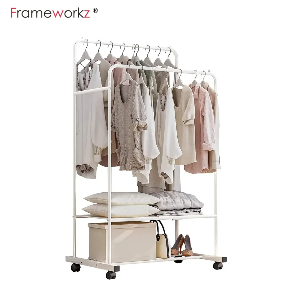 Modern Design Metal Clothes Rack Wholesale Drying Clothes Rack Bedroom Garment Rack For Home