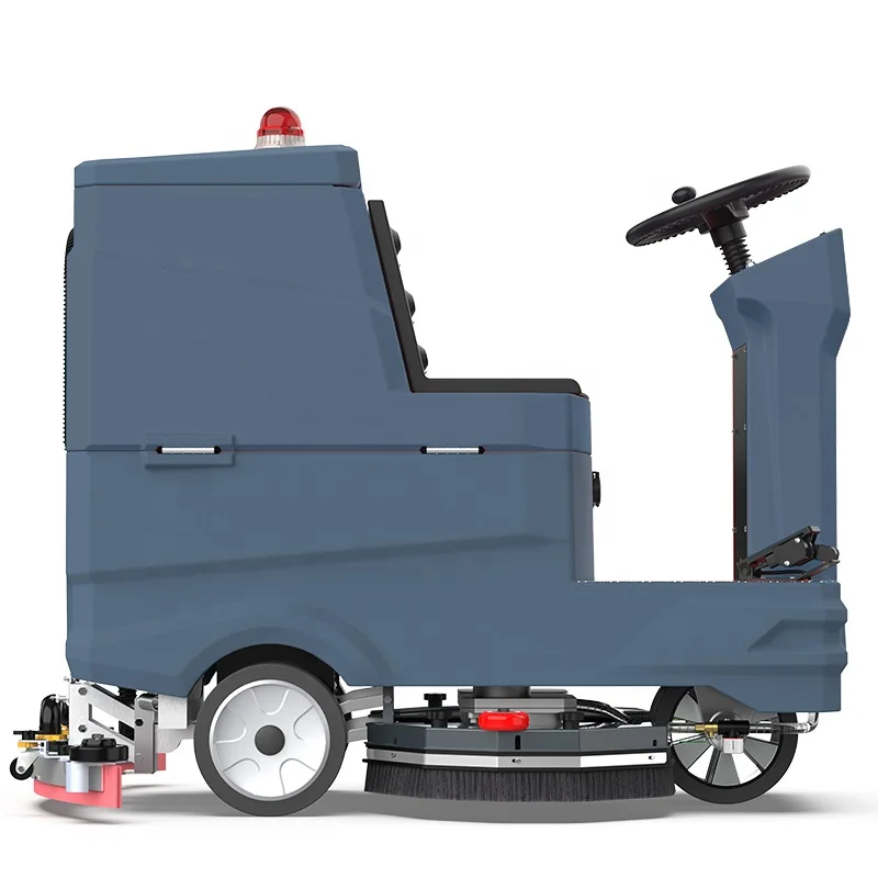 BOSHUO industrial electrical street washing cleaner vacuum sweeper machine