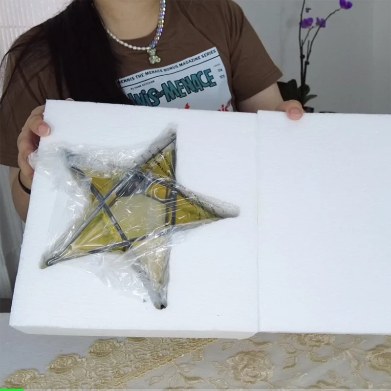 Noolim Metal Star Glass Lantern Hanging Candle Holder For Decorative  Wedding Party Home Decoration Birthday Party