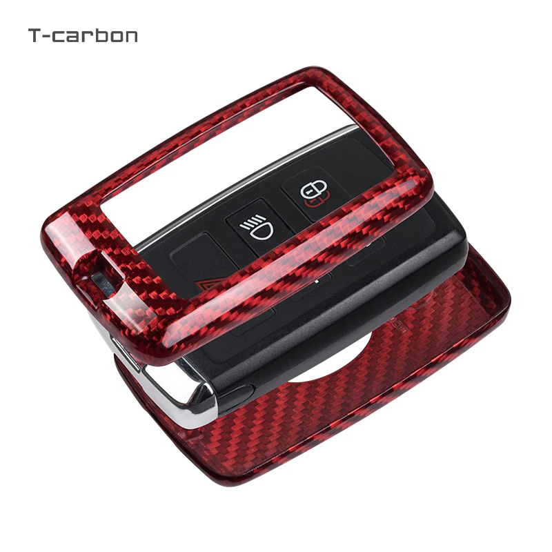 T-carbon factory directly Auto supplies carbon key bag fit for new Land rover Range rover carbon fiber car key case Cover