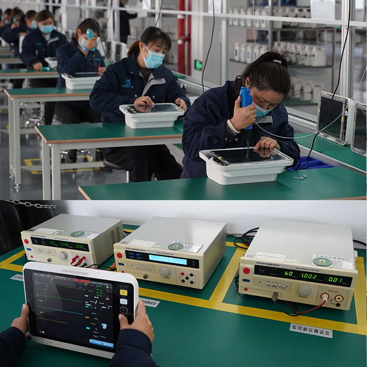 Yonker hospital animal vital sign dog pet ecg heart rate ultrasound machine portable multiparameter veterinary patient monitor