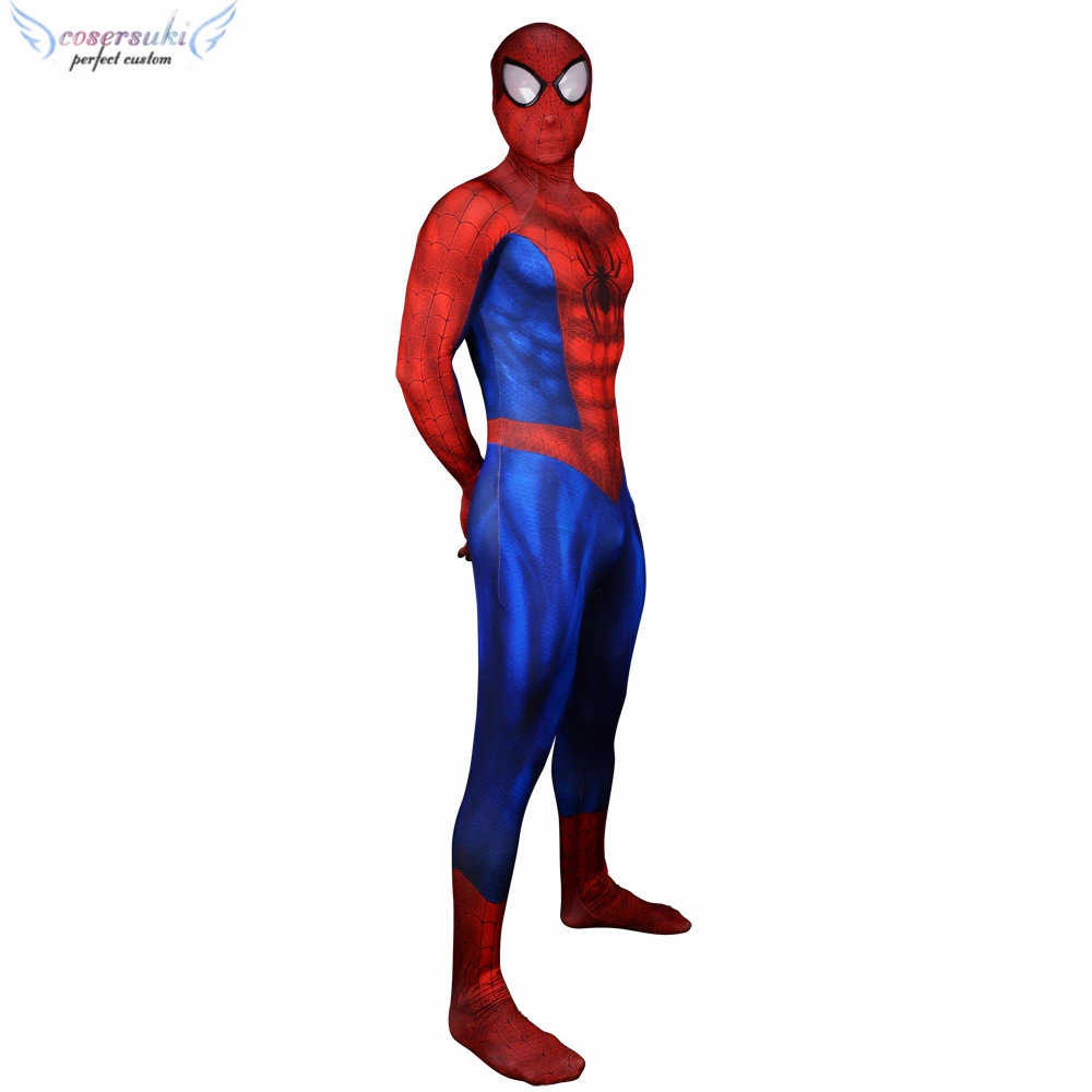 Amazing spider Miles Morales Muscle zentai Tights  kid adult Anime jumpsuit cosplay  costume