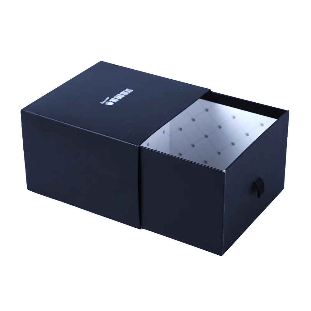 Watch Box White Paper Recycled Custom Logo Unique Single Watch Box With Drawer Casio Watch Box