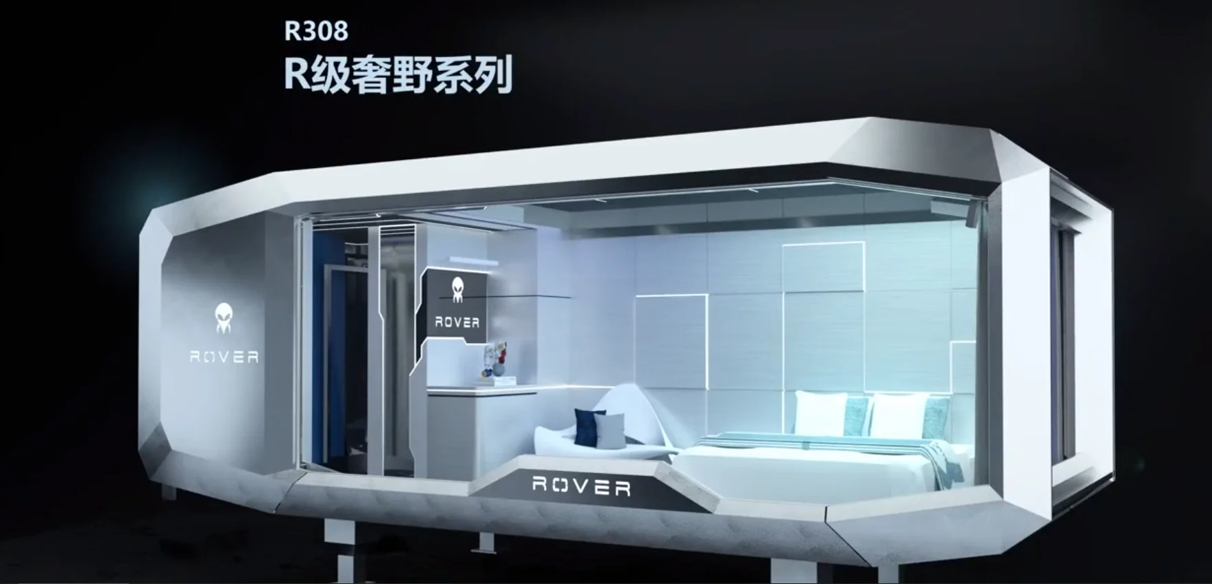 4 Bedroom Villa Aluminium Glass Modern Home hotel houseboat prefab house