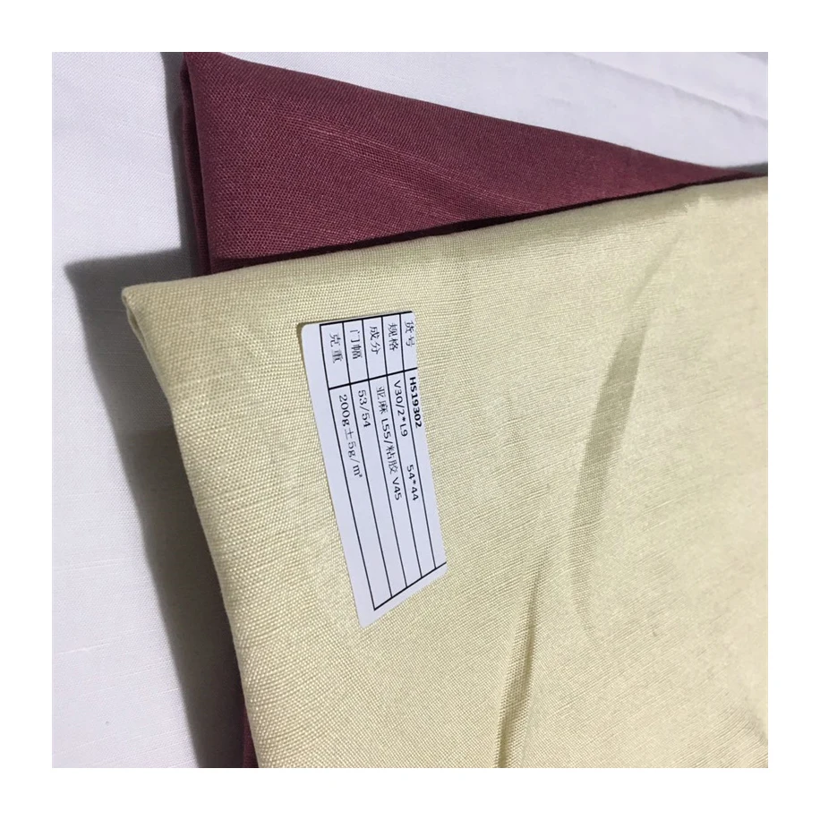 Wholesale Price Factory Direct Sales Customizable Colors Natural And Organic Interwoven Textile Fabric