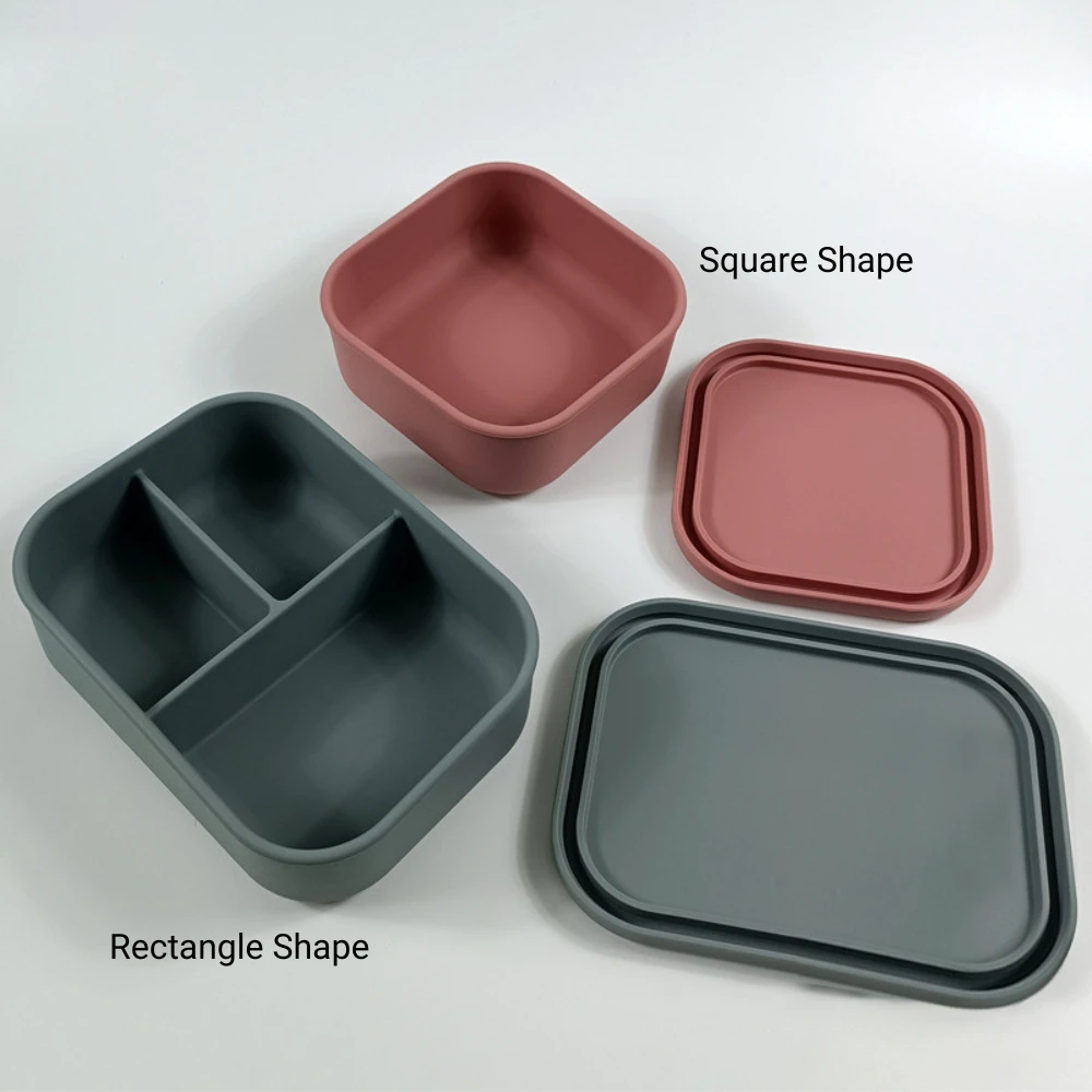 100% Food-grade Silicone Kids Bento Box With Lid Children Lunch Box Lunchbox Kids