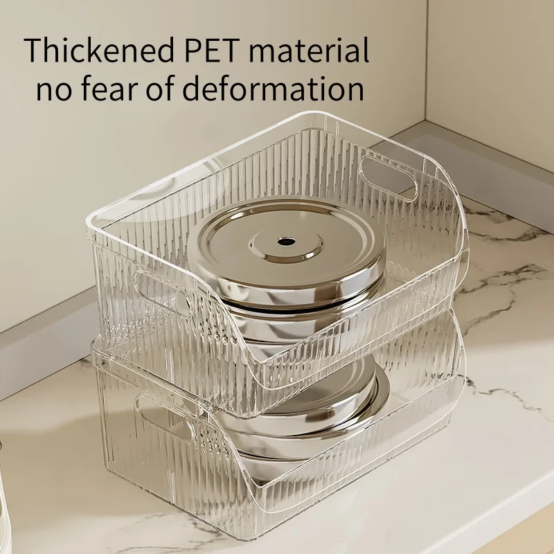 Clutter storage basket  Household tabletop snack toy storage basket Plastic Kitchen cabinet storage box