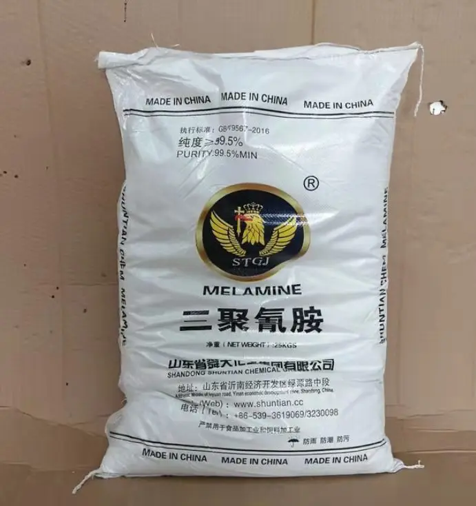 White Crystal Formaldehyde Moulding Compound Grinding Powder Melamine 99.8 Price for Resin