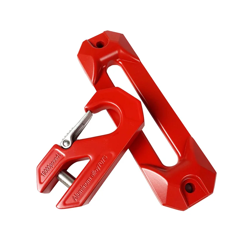 JENSAN Off-Road Conversion Forged Winch 4x4 Aluminium Alloy Auto Rope Guide Mouth Ttrailer Tow Hook Towbar With Roller