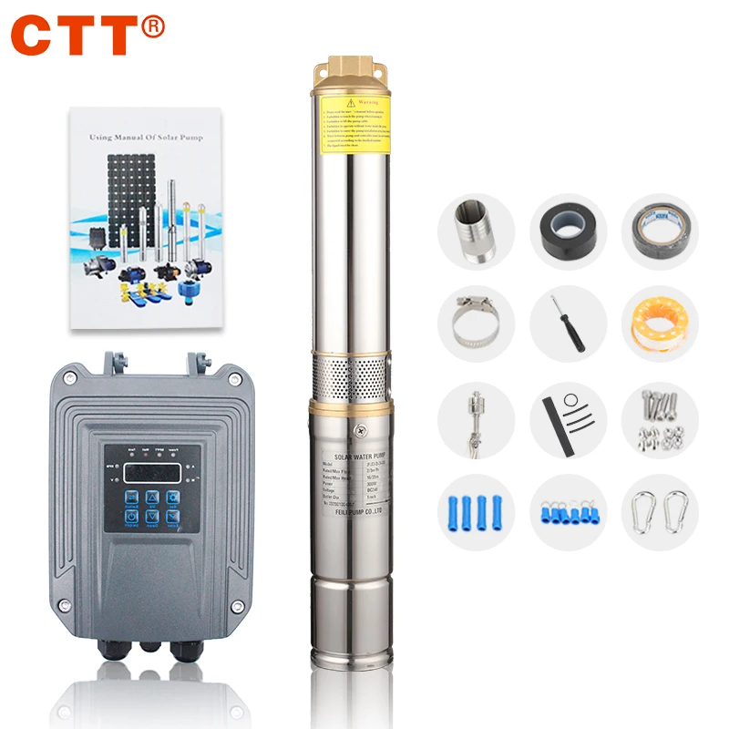 72v dc solar powered submersible water pump 15000 liters per hour for agriculture