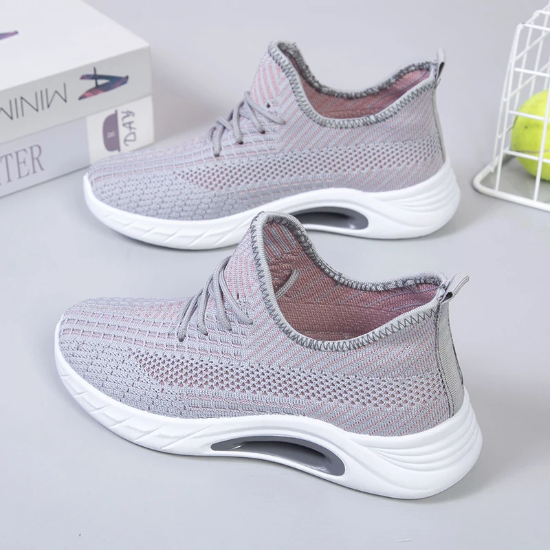 N1119-Women S Casual Shoes Girl Ladies Flat Women Sport Shoes White Running Sneakers New Arrivals Cheap Fashion for Women Black