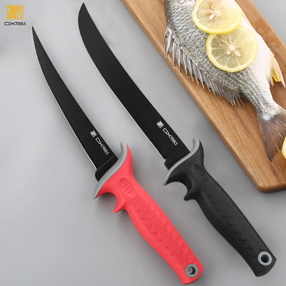 Multi-Function 7 inch 9 inch Fillet Knives Non-Slip Soft Handle Stainless Steel Fishing Knife With Kitchen Outdoor Camping Use