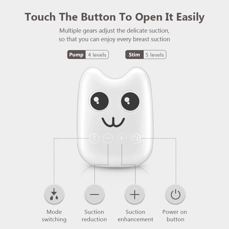 Уход за новорожденным ребенком Грудное вскармливание Снежный медведь выраженный усовершенствованный Электрический молокоотсос