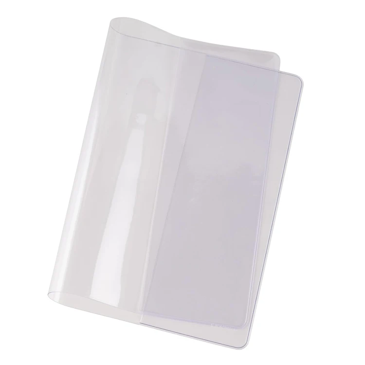 Custom Logo Printing Clear  Book Covering  A5 A4 Plastic Transparent Soft PVC Book Covers