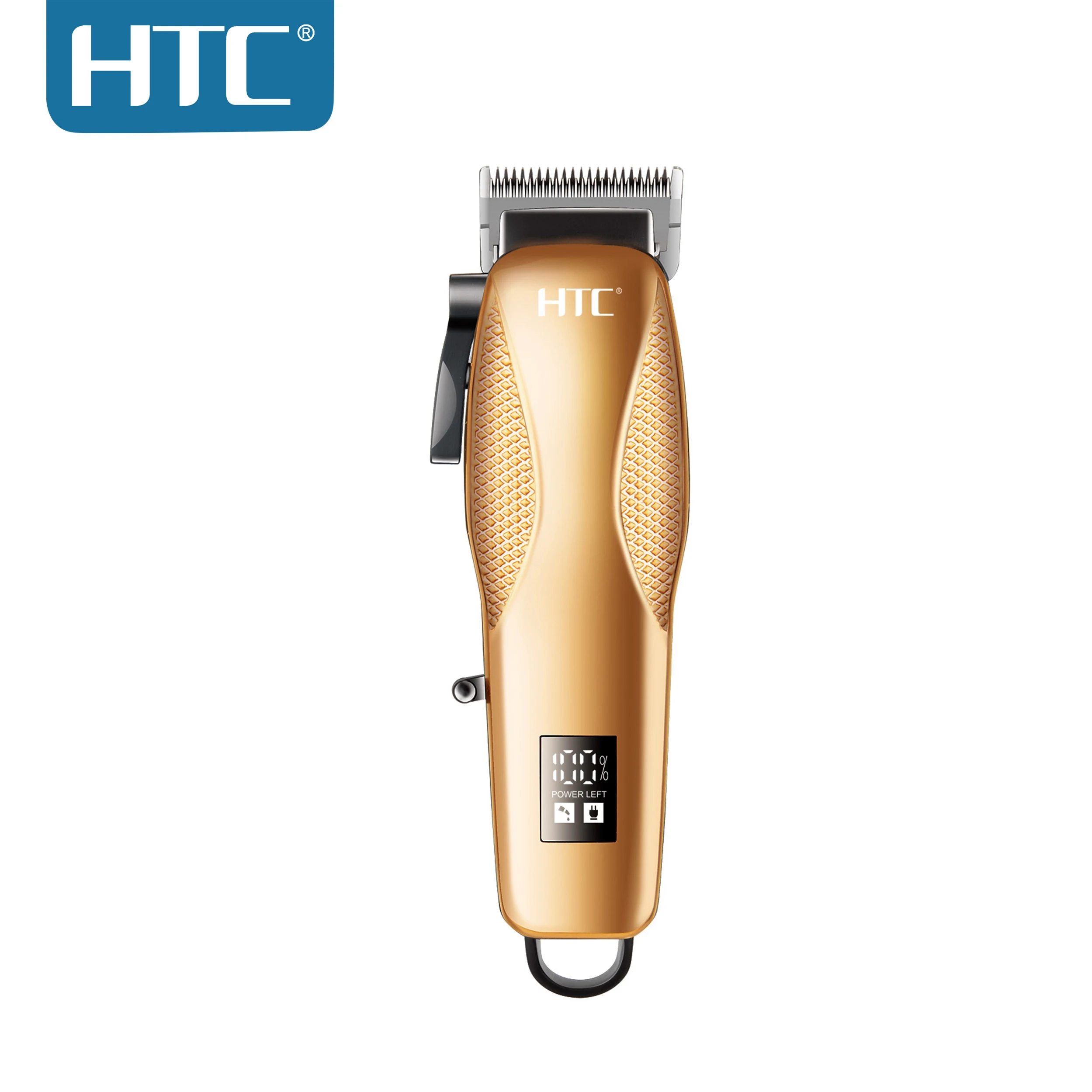 HTC AT-706 Professional Barber Hair Clipper With Ceramic Blade Anti-Shock Protection Motor Low Noise Lcd Display