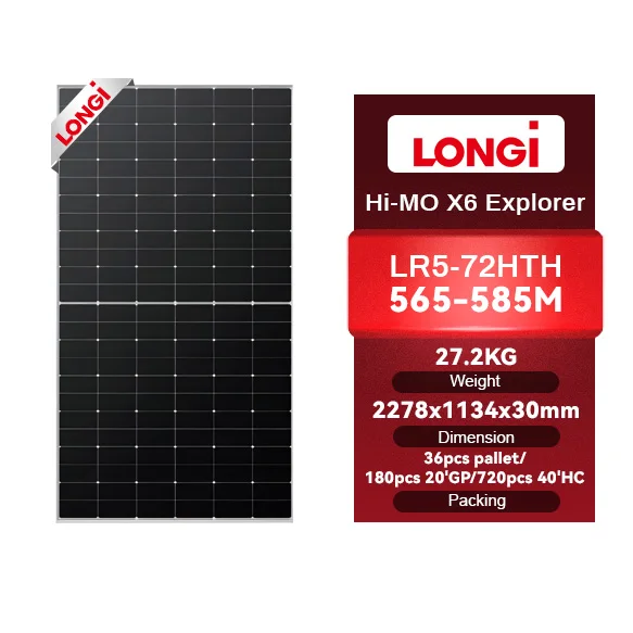 Good Price Longi Hi-mo 6 Himo7 Bifacial Photovoltaic Solar Power Panels 560w 570w 580w 590w Solar Panels For Homes