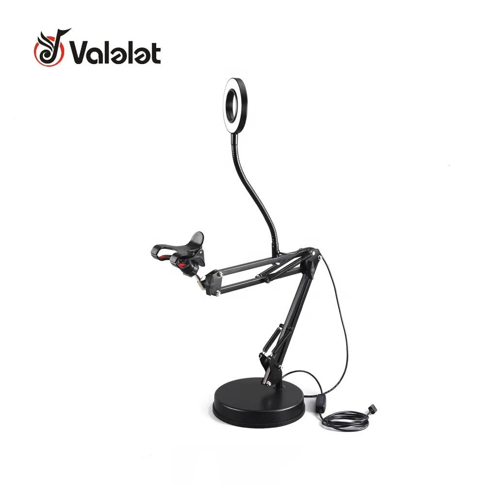 Tablet Bracket Phone Holder For Iphone Ipad Mount Origin Place Mobile Stand Lazy Flexible Long Arms with led light