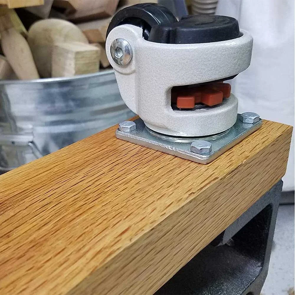 Heavy Duty Foot Casters Adjustable Leveling Casters for Transportation, Up to 750kgs Swivel Plate Casters Wheels