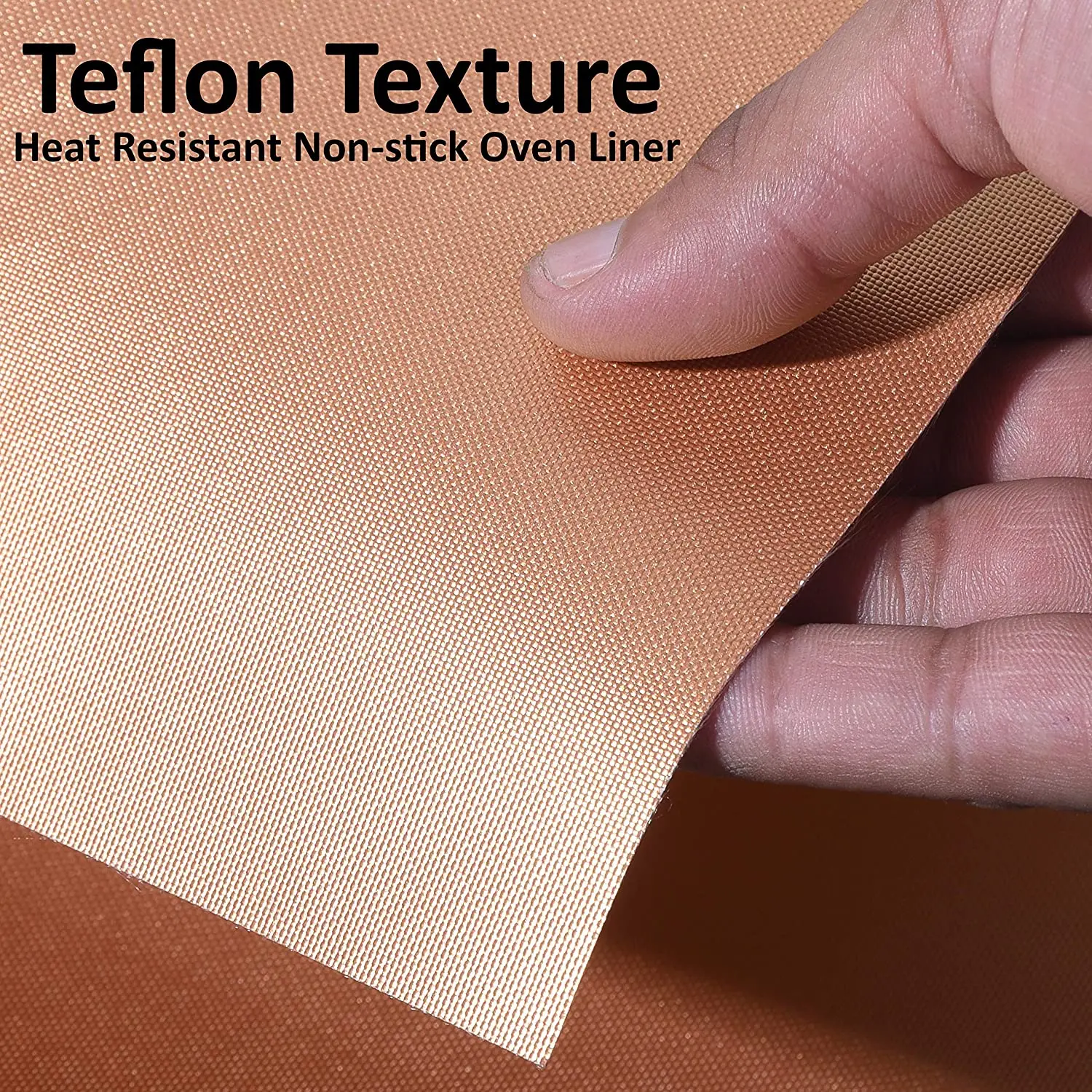 Hot Selling reusable copper 0.2MM PTFE material high temp resistant 40*60cm oven liner silicone oven mat