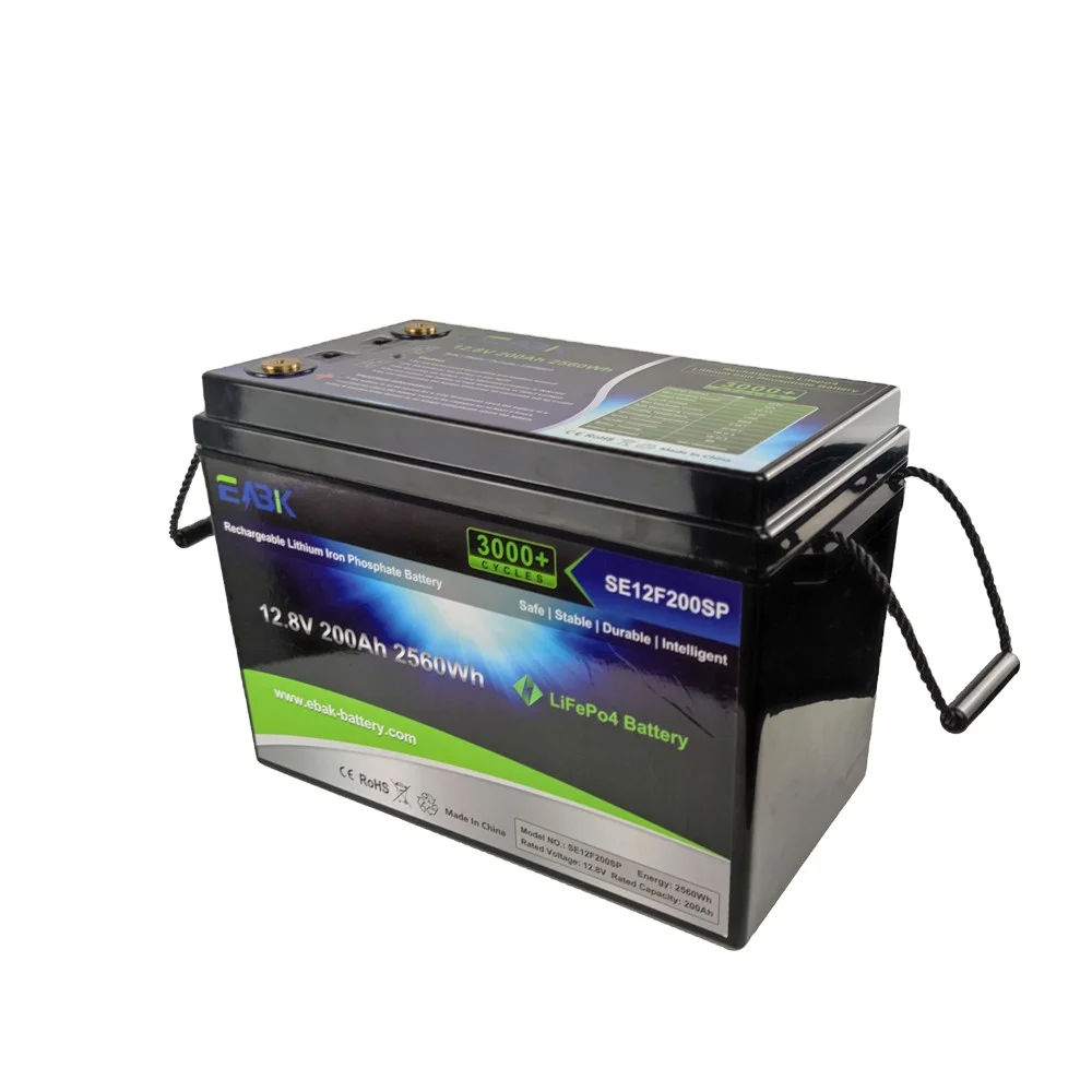Warranty 3 Years Cycle Life 3000 Times Lifepo4 12v 200ah Battery For Home Appliances