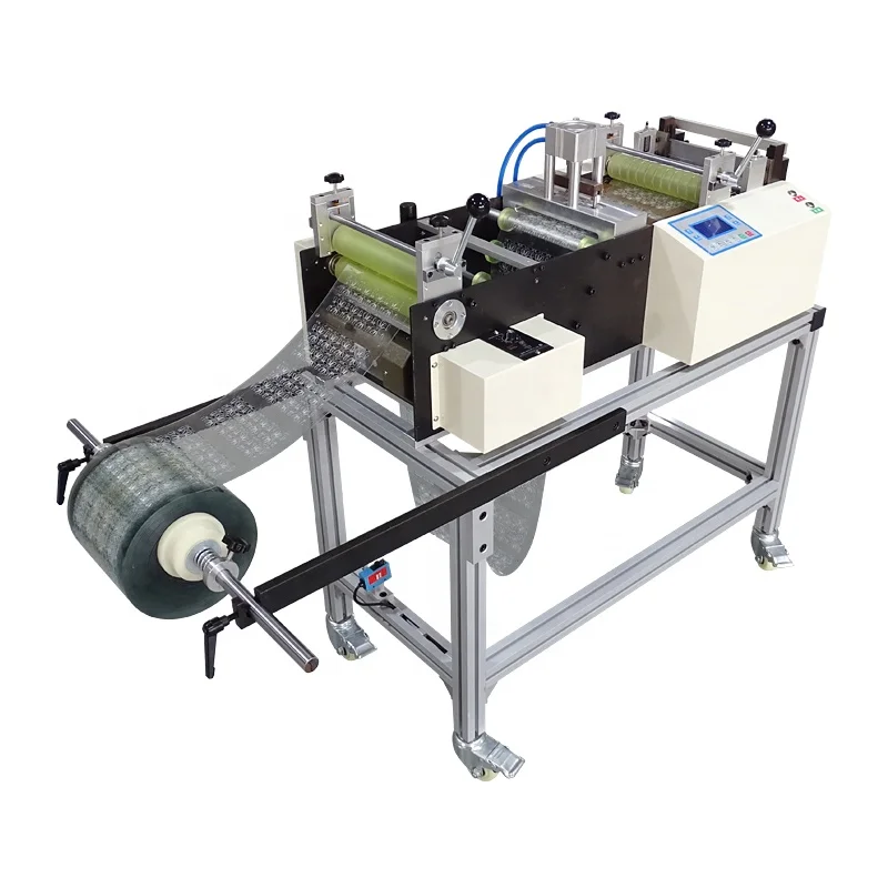 Pneumatic punching and cutting machine for door curtain, pvc/pp cutting machine, plastic sheet punching and slicing machine