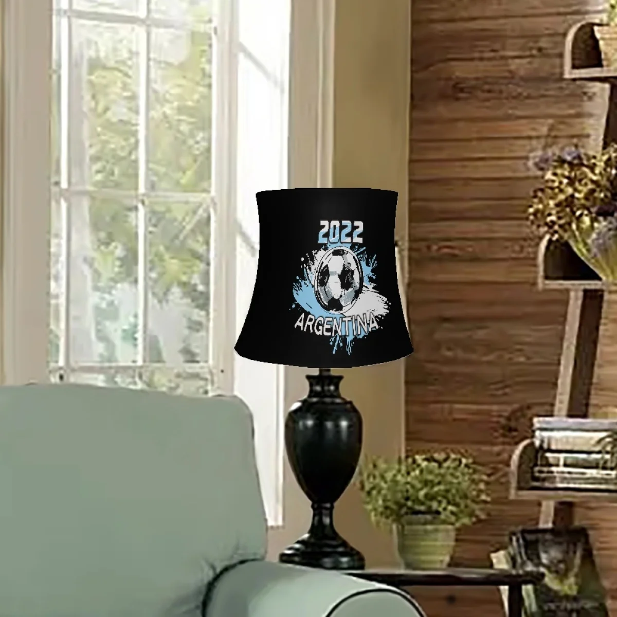 Customized Lampshade Frames Wholesale 2022 Football Match Fabric Lampshade Print On Demand Lampshades Table/Floor Lamp Shade