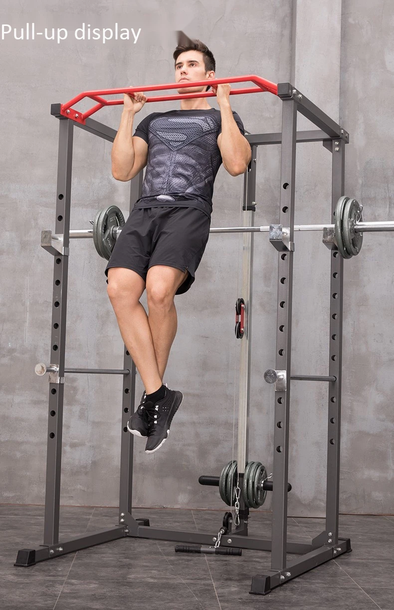 Цена по прейскуранту завода-изготовителя подтягиваний Тренажерный Зал Регулируемая стойка для приседаний оборудование растяжения обучение силовая рама для дома