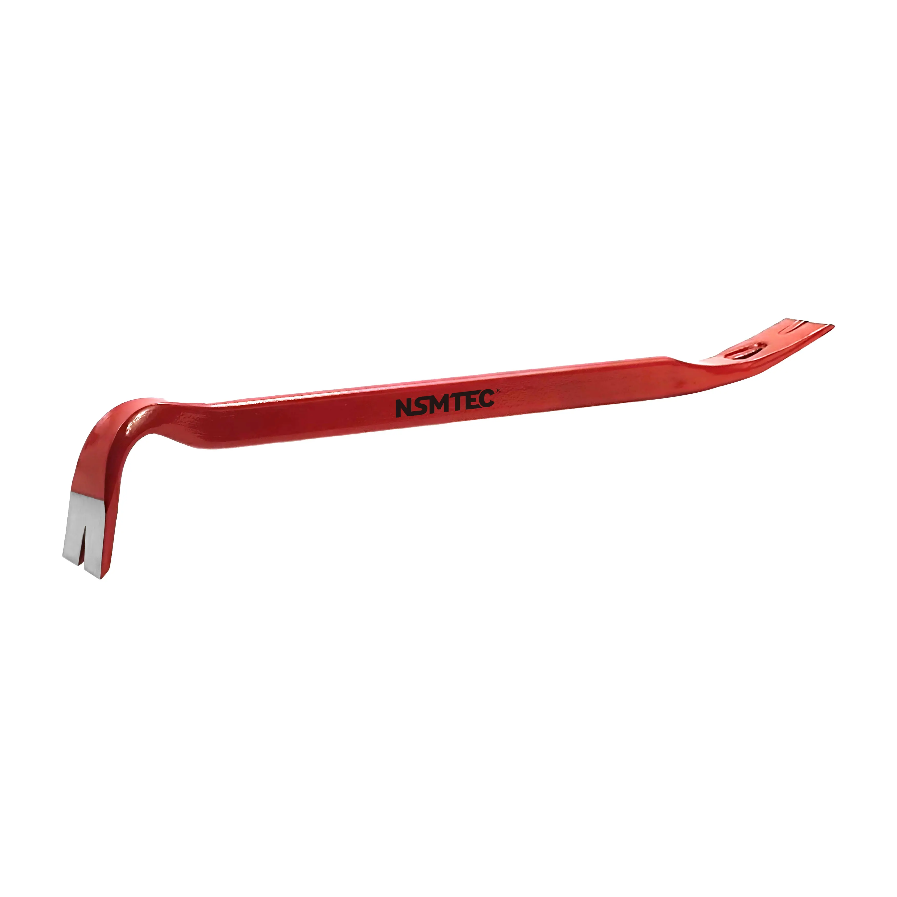 Heavy Duty Mn Metal Double Heads V Shape Beveled 65 Mn Steel One Piece Forged Crow Bar With Hole