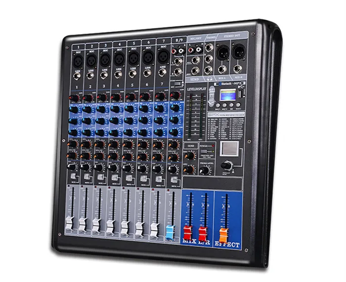 TKG MQ-9 8 channel mixing console passive usb audio analogic dj karaoke profesional sound system china mini small audio mixer