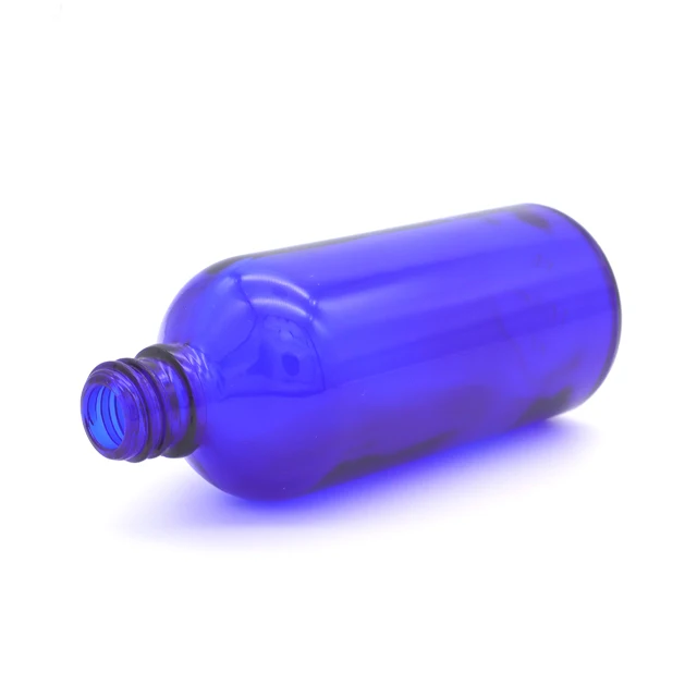 100ml Cobalt Blue Glass Reagent Pipette Dropper Bottle With Black Silver Golden Cap