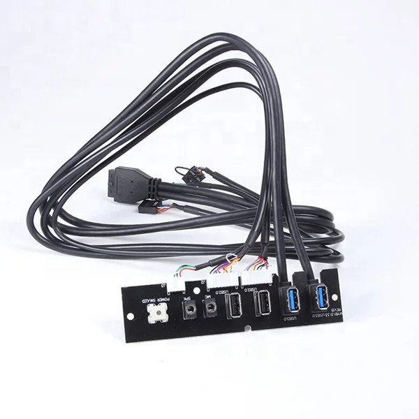  Корпус ПК передняя панель провод кабель двойной UDB3.0 + USB2.0 2 аудиопорта для компьютера материнской