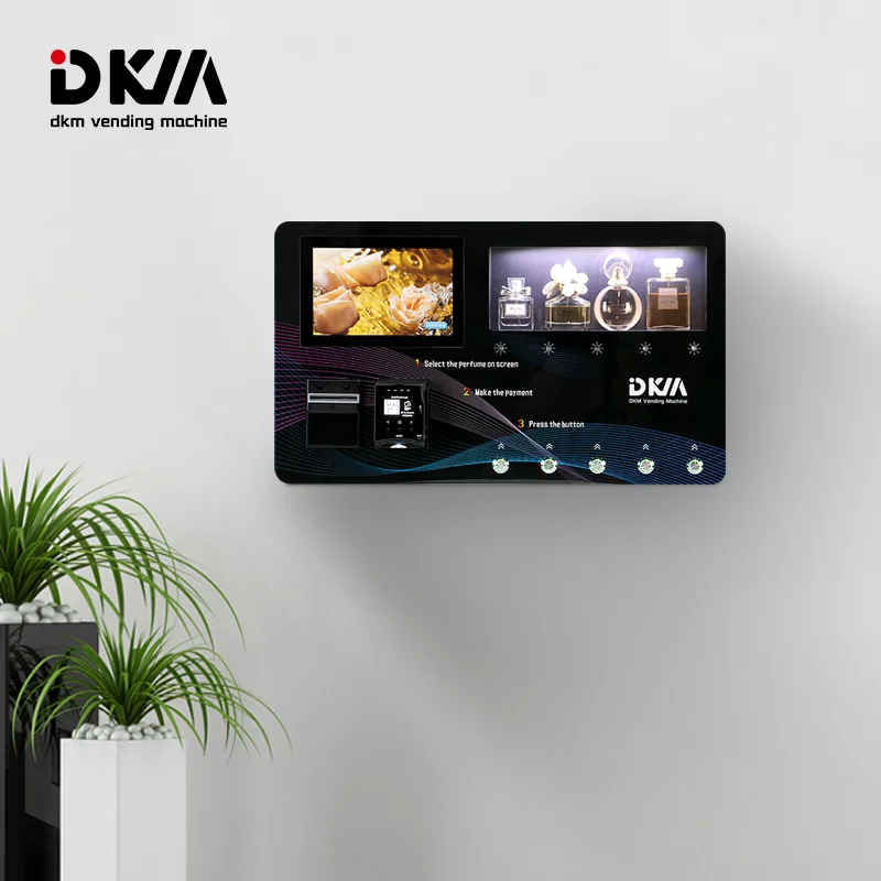 DKM настенный считыватель для оплаты кредитной карты сенсорный экран распыления ароматов умный торговый автомат парфюмерии