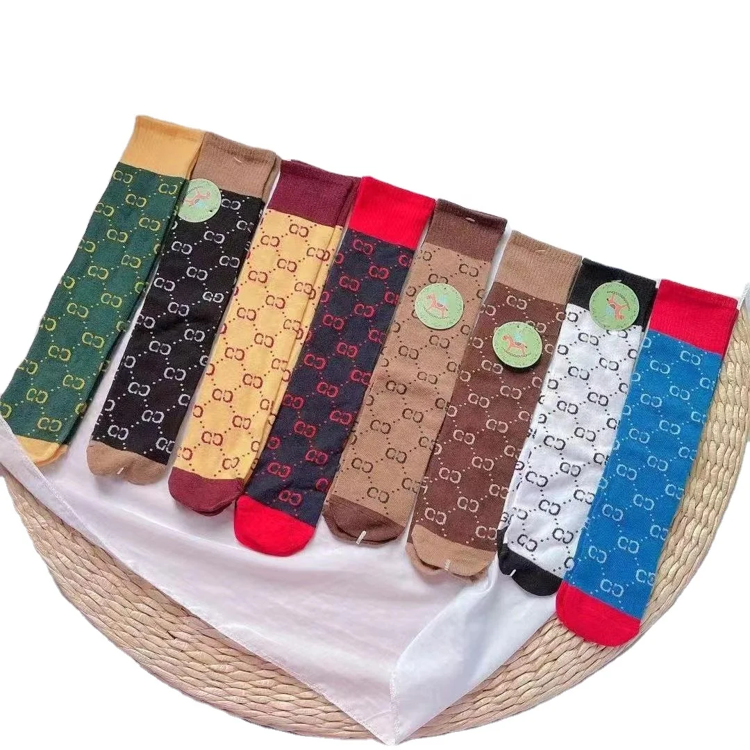 Designer Socks g Embroidery slouch Wholesale Custom logo Gg designer brands cotton gg long socks for kids