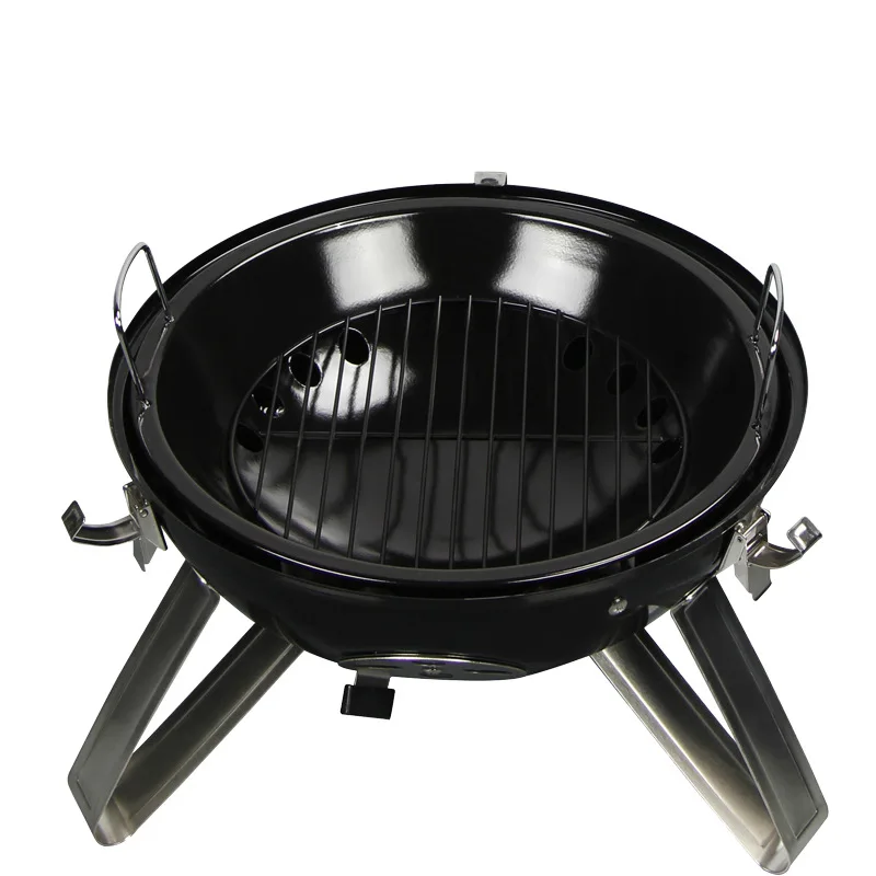 Factory price multifunctional stainless steel garden outdoor charcoal kebab grilled smoker grill