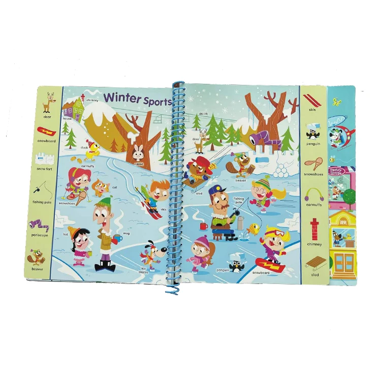 Factory  cheap price Customized Printing Cartoon animal book Early Education Graffiti Water Color Painting Book