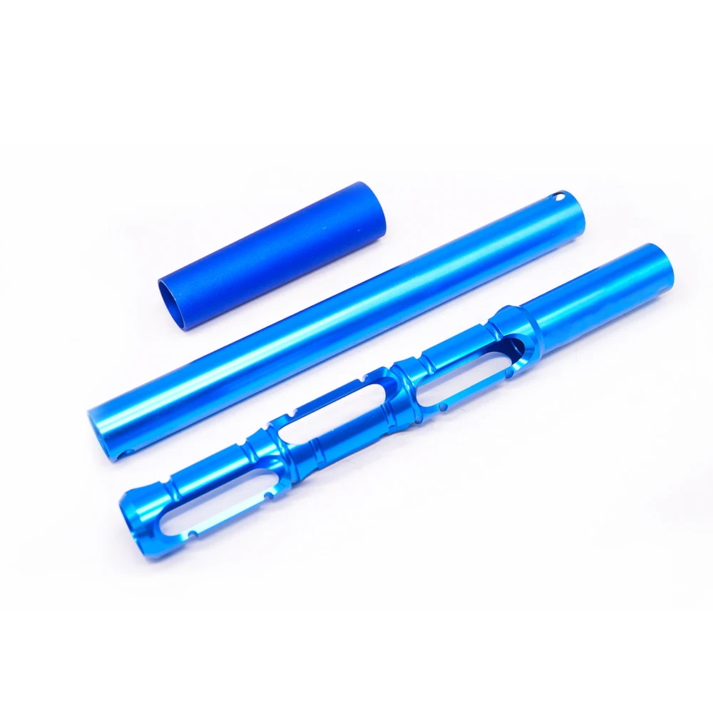 Custom Titanium Threaded Tube CNC Turning Machined Titanium  Alloy Round Pipe with Internal and External Threads