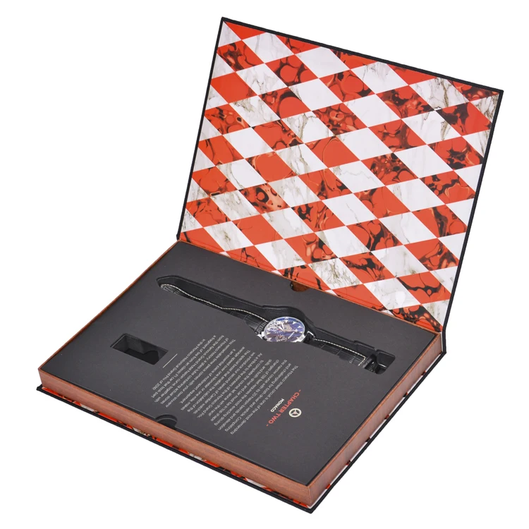 CMYK Printing Jewelry Paper Box Luxury Custom Logo Unique Design Slot Card Board Watch Gift Box Packaging for Gift
