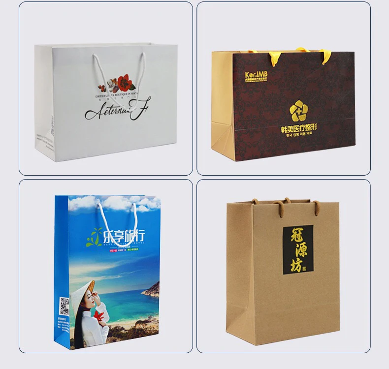 Black cardboard tote clothing shopping bag premium luxury paper bags