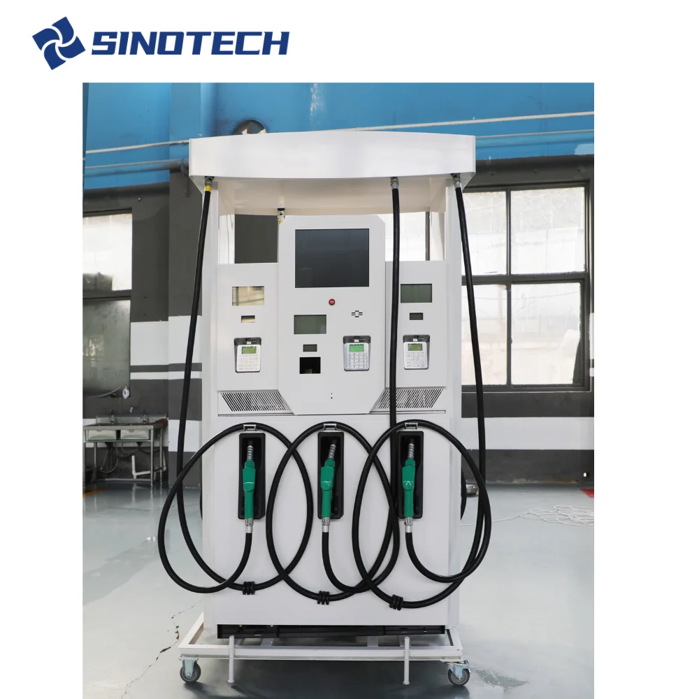 Sinotech 4 шланга с двойным соплом современный ЖК-диспенсер для топлива производитель бензиновый топливный дозатор токхейм распродажа
