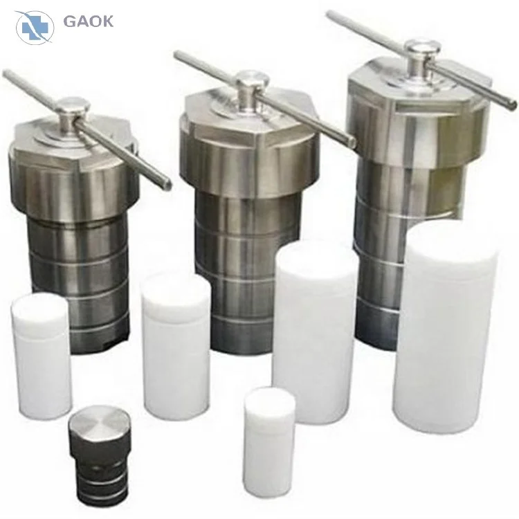 Синтезирующий реактор из нержавеющей стали 100 мл, Гидротермический автоклав с PTFE