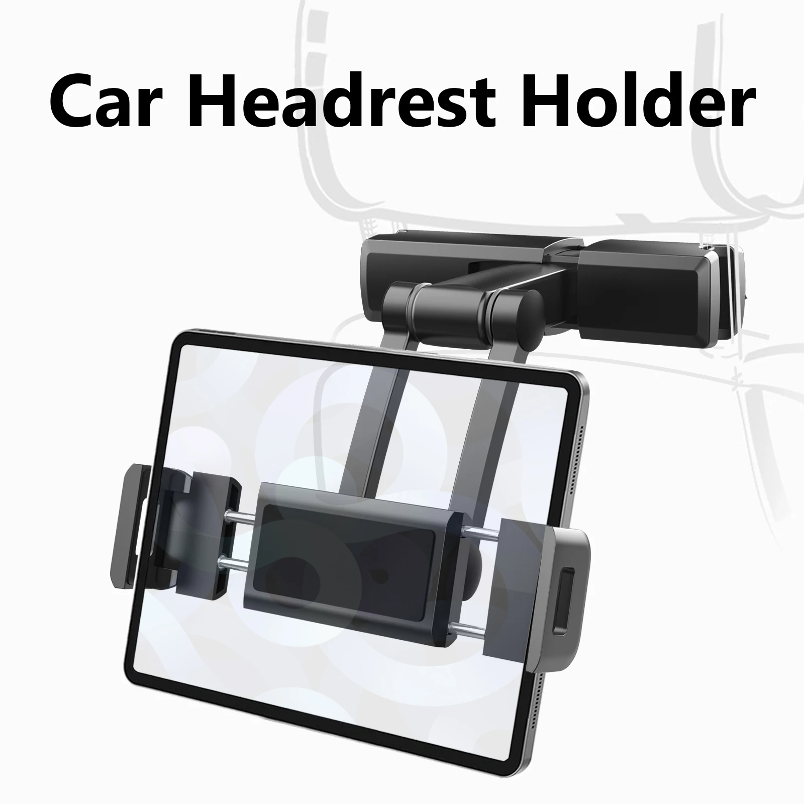  Universal Car Pillow Mobile Tablet Stand Mount Bracket Adjustable Holding Clamp Back Seat Headrest Phone Holder for