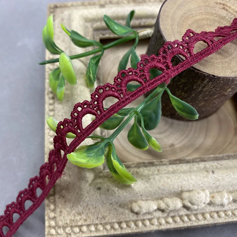 1cm factory custom latest fancy bridal wedding white Polyester Embroidery milk silk lace trim for women clothes