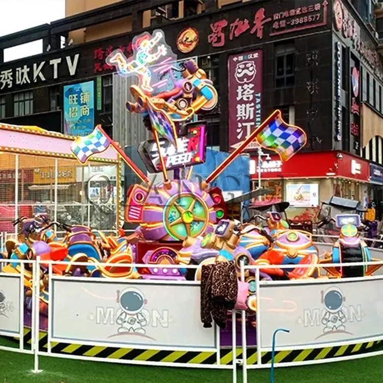 Fun Park Amusement Machine Equipment Carnival Games Spin Motorcycle Car Fun Park Equipment
