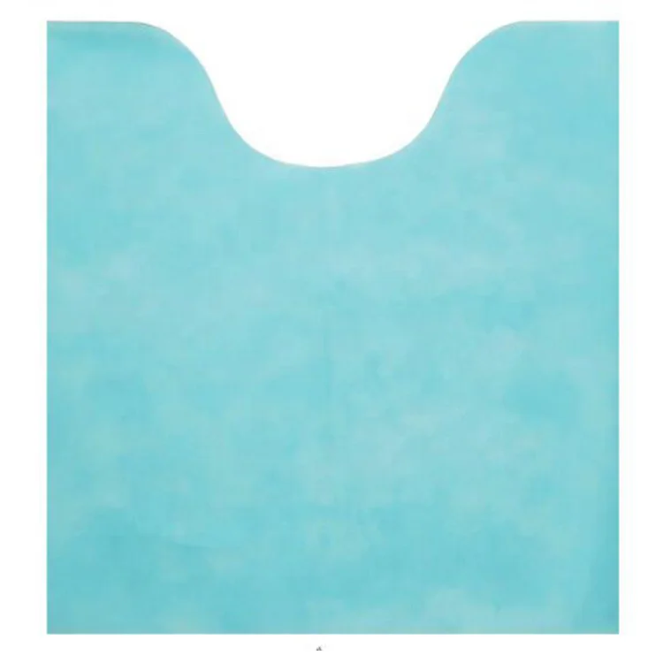 Super Absorbent Non Woven Fabric PE Film Blue Bath Mat