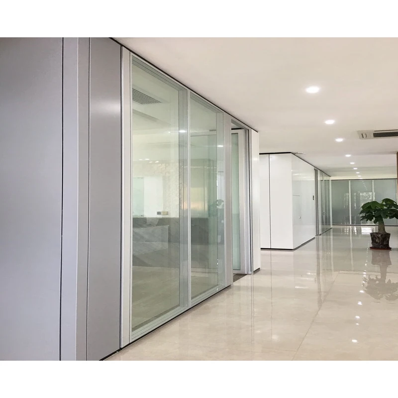 Flexspace 2023 new Fireproof metal frame partition wall, double glass partition for office partition with glass door