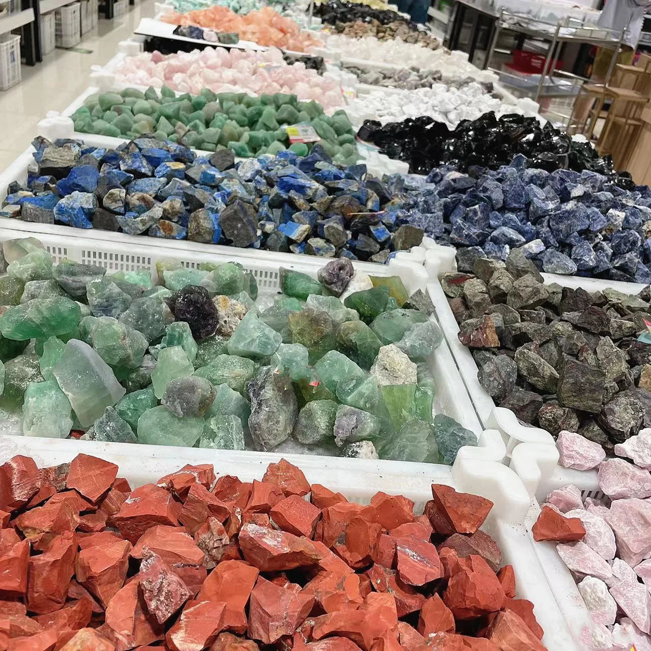 Wholesale Bulk Natural mixed material Raw Gemstones Rough crystal Stones For Jewellery
