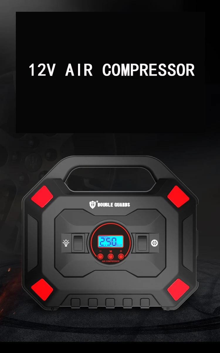 12V Tire Inflator Digital Automatic Tire Inflators Portable Mini Cordless Air Pump Car Air Compressor Tire Inflator