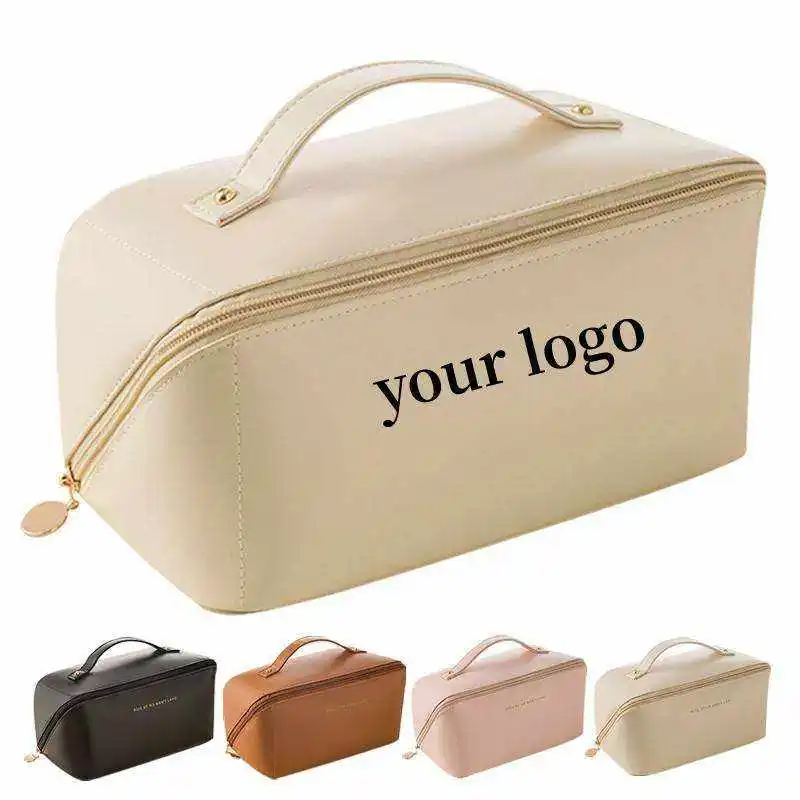 Factory Price Layers Large Capacity Travel Professional Makeup Train Case Cosmetic Brush Organizer Makeup Artist Storage Bag