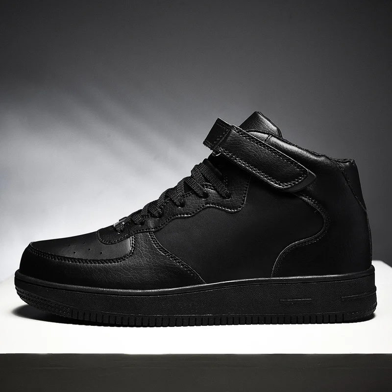 Wholesale OEM High Cut Casual Men Genuine Leather Ankle Chelsea Boots Shoes with big size 46 47