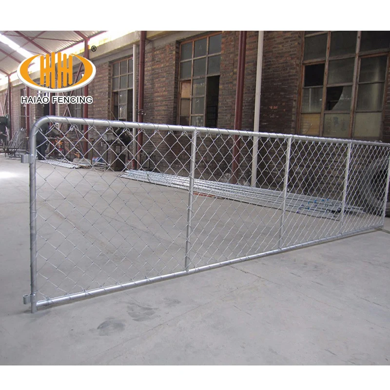 Heavy Duty Galvanized Portable Sheep And Goat Farm Gate With Iron Frame N Stay 12Ft Ranch Farm Gates For Cattle